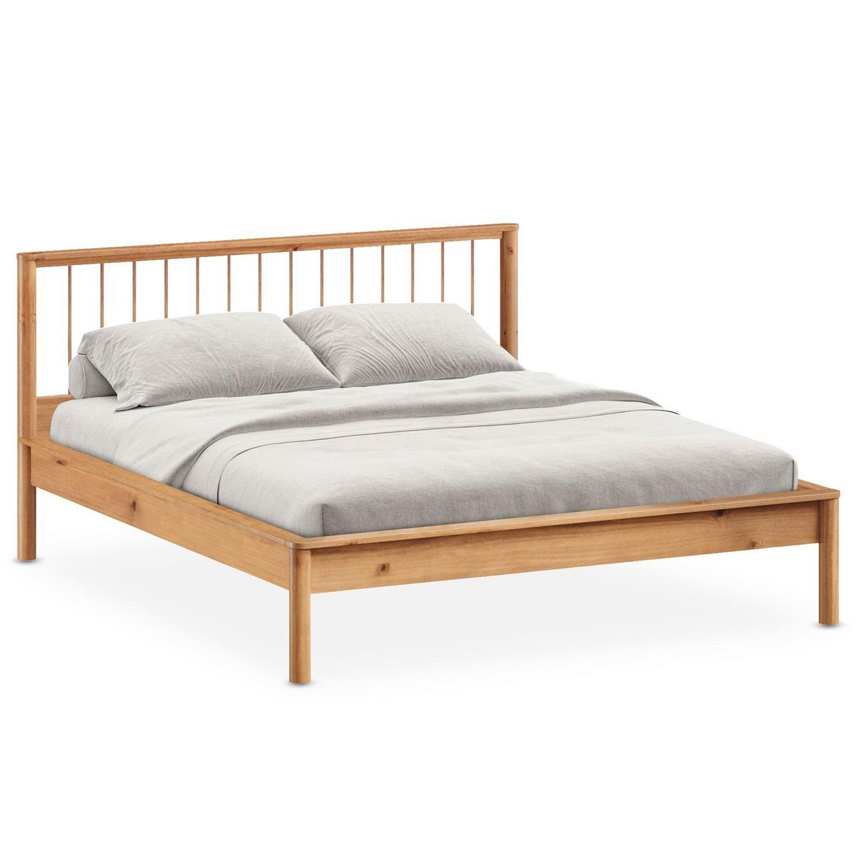 IDIMEX Lit avec sommier APOANA en bois massif