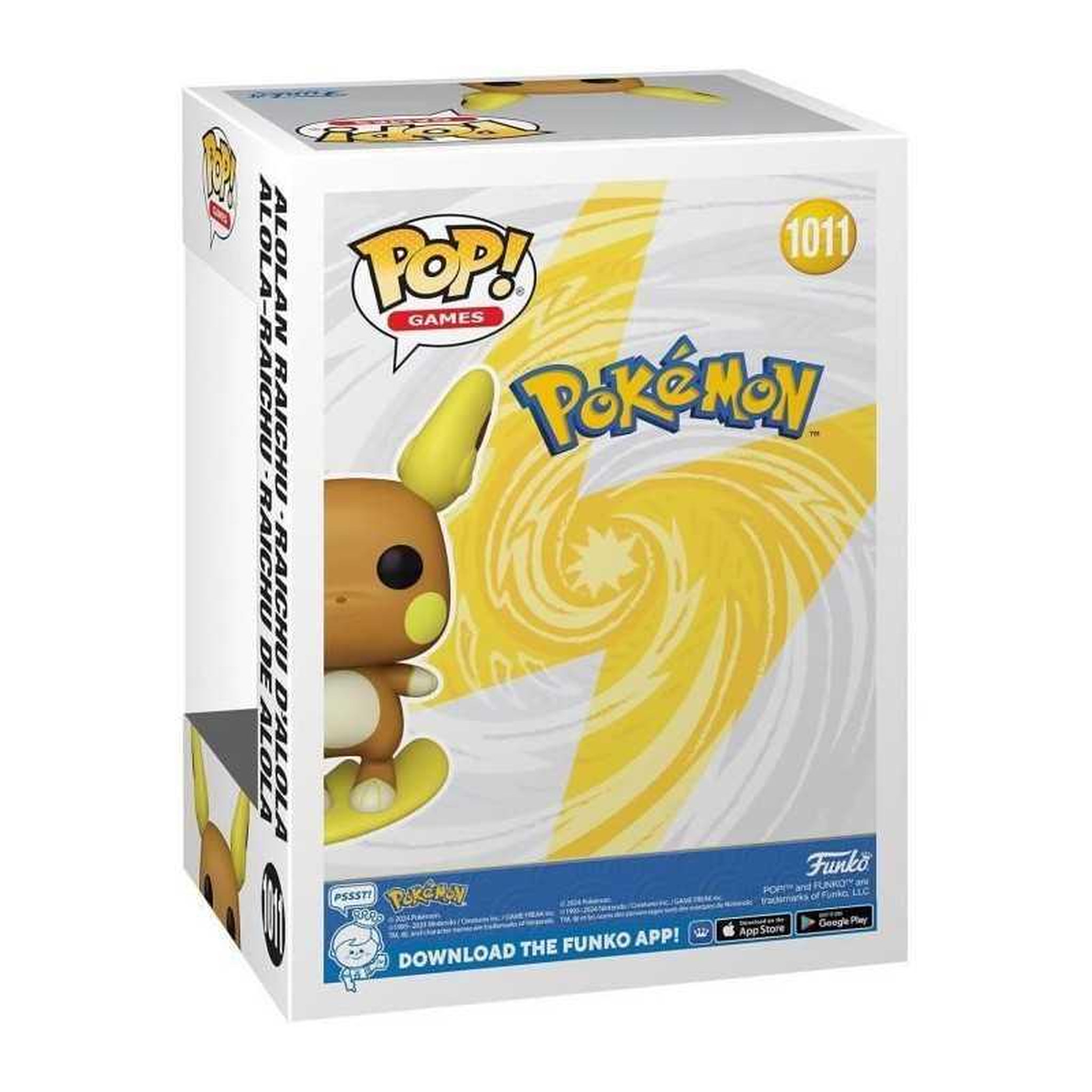Voir la diapositive 2 : Funko Figurine Funko Pop! - FUNKO - Raichu (Alolan) - 9 cm - Multicolore - a partir de 3 ans