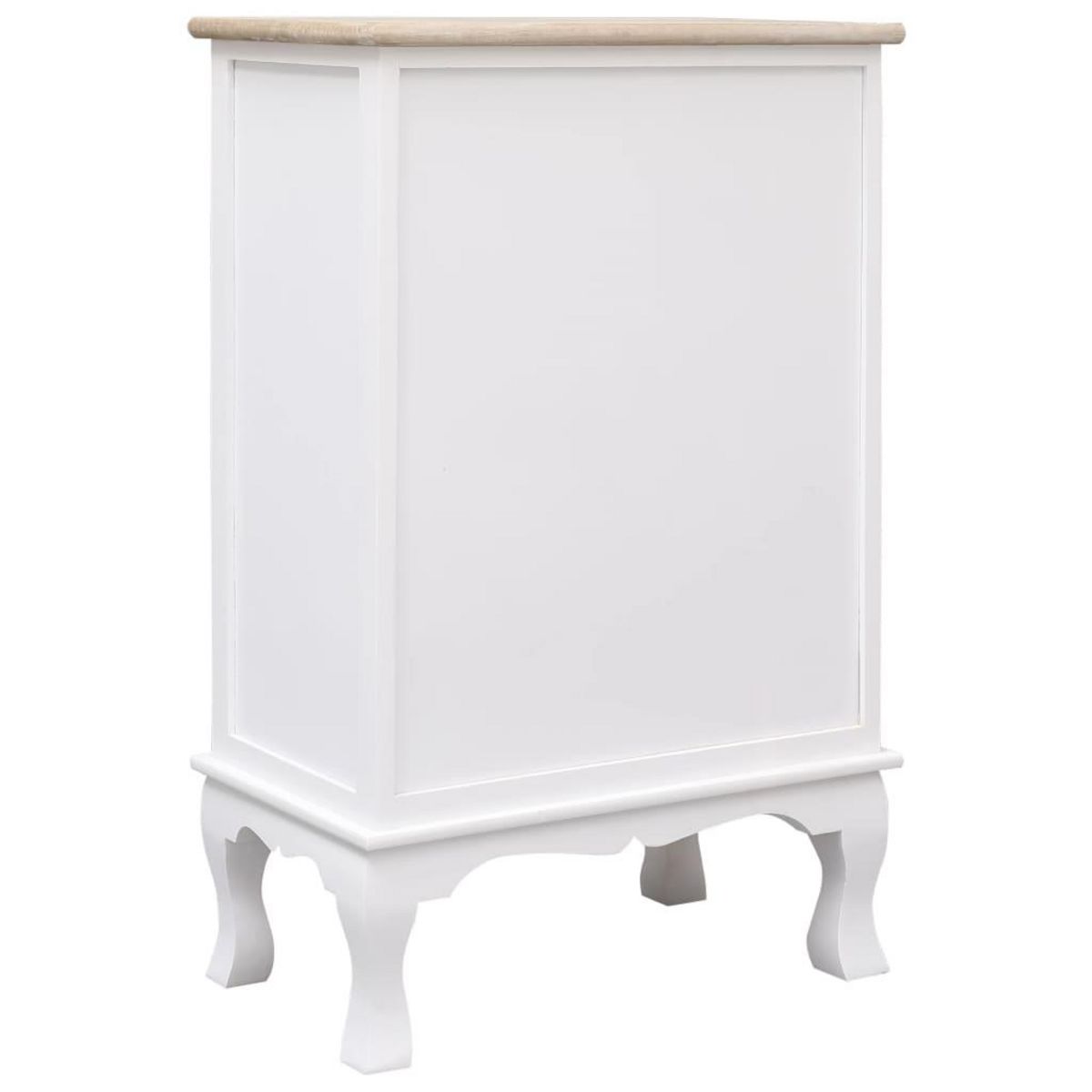 VIDAXL Armoire a tiroirs Blanc 50x30x80 cm Bois