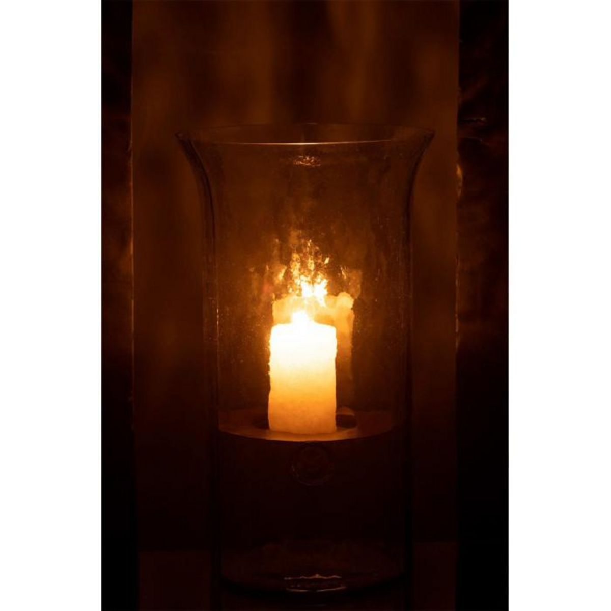 Paris Prix Bougeoir en Verre  Flou  32cm Transparent