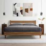 VIDAXL Buffet Chene fume 30x30x70 cm Bois d'ingenierie