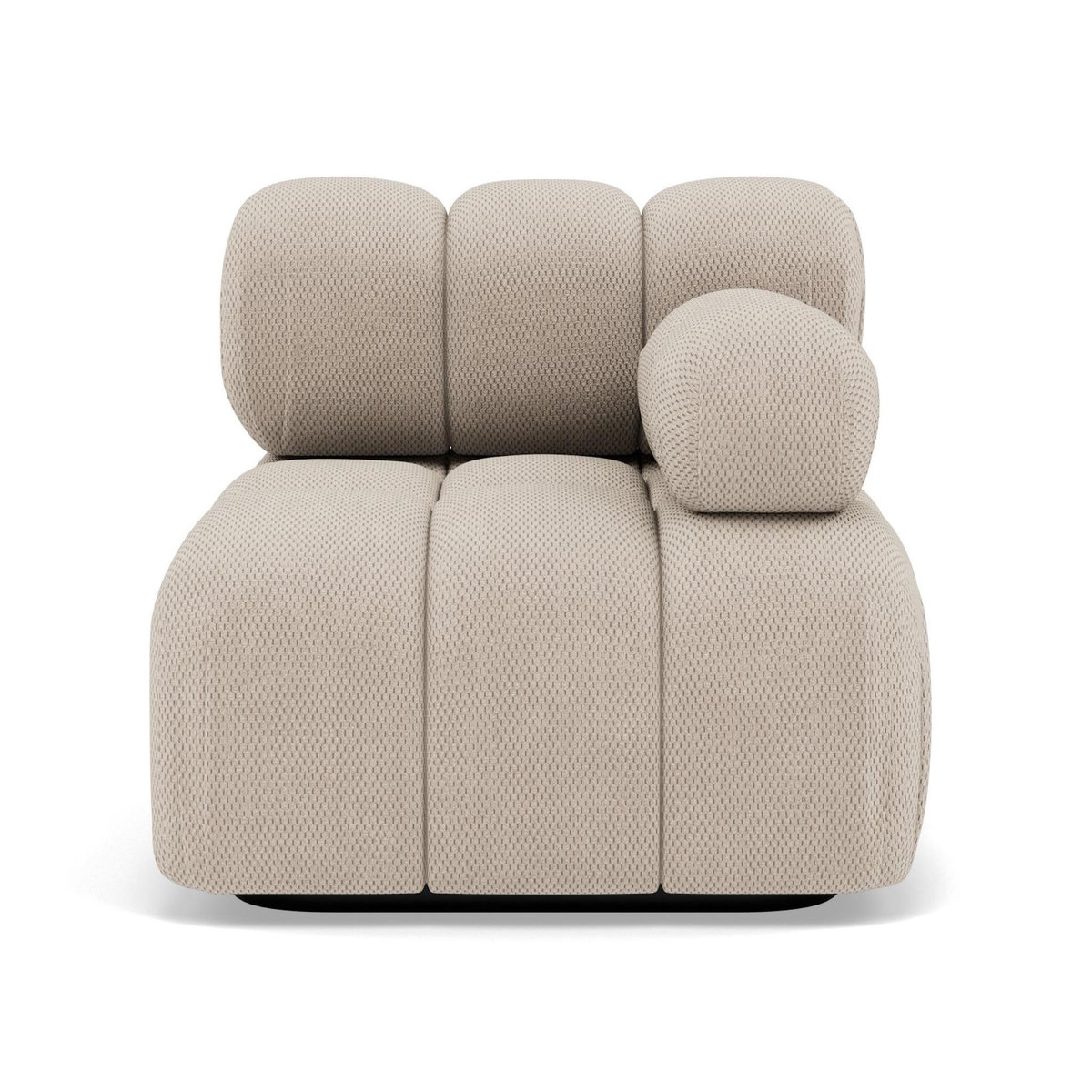LISA DESIGN Ruby - module d'assise droit en velours texturé