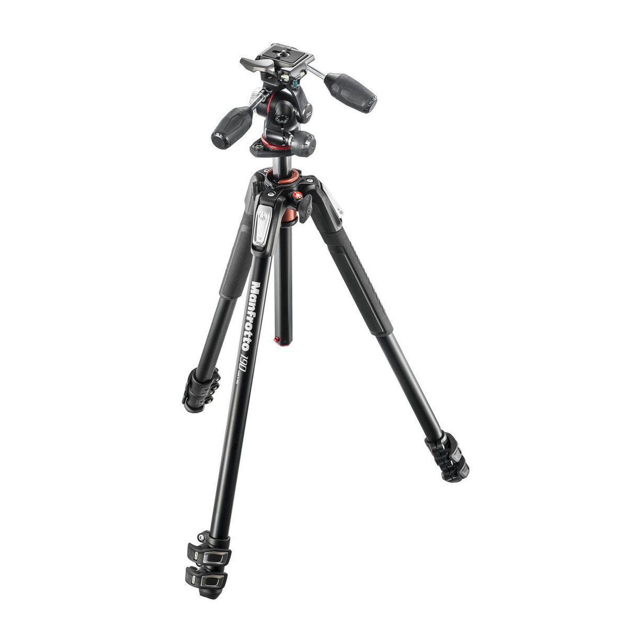 Voir la diapositive 2 : MANFROTTO Manfrotto MK190XPRO3-3W trépied Caméras numériques 3 pieds Noir