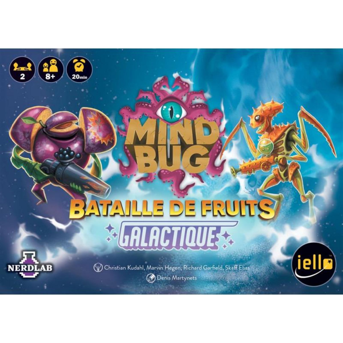 Iello Jeu de stratégie Iello Mindbug Bataille de Fruits Galactique