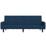 Voir la diapositive 4 : VIDAXL Canape-lit a 2 places Bleu Velours