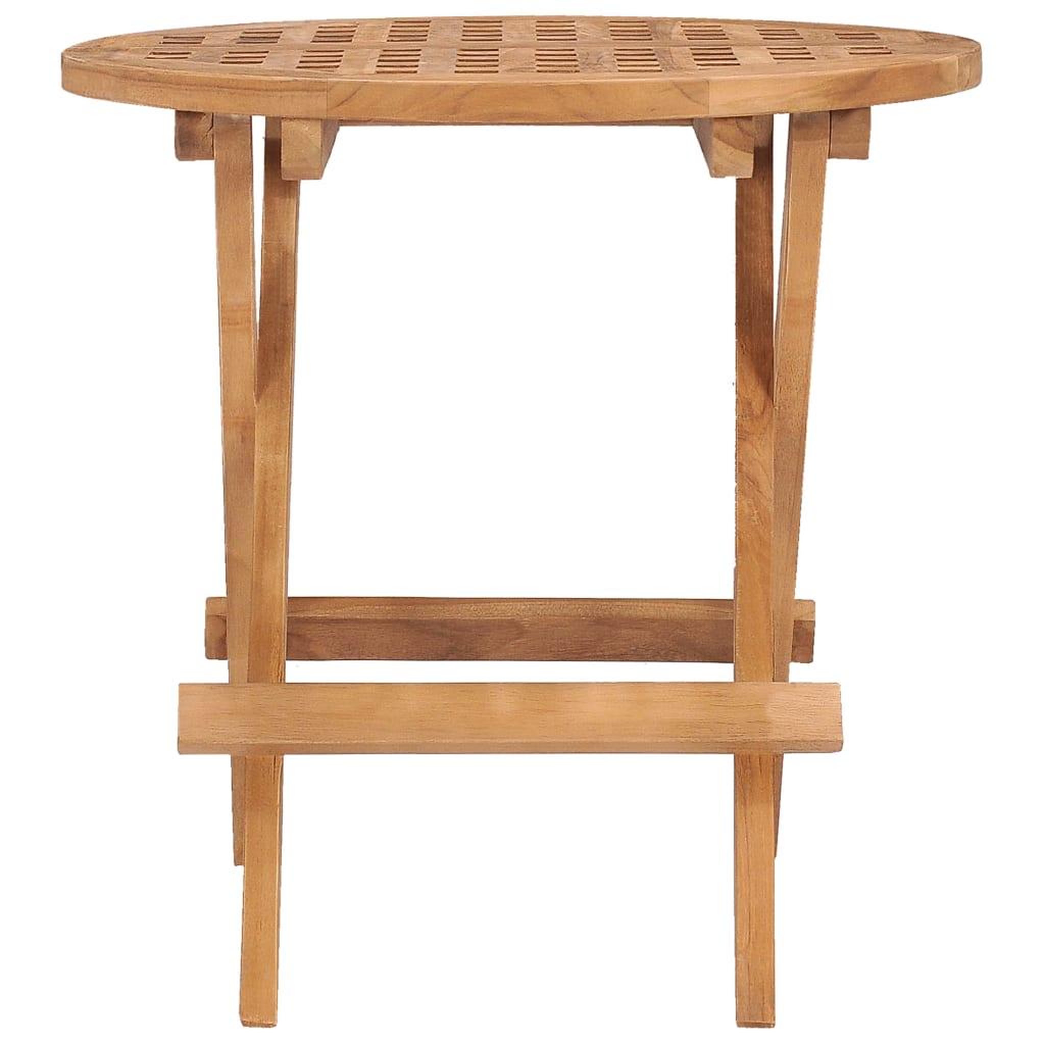 Voir la diapositive 2 : VIDAXL Table pliable de jardin 50x50x50 cm Bois de teck solide