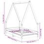 Voir la diapositive 6 : VIDAXL Cadre de lit pour enfant blanc 70x140 cm bois de pin massif