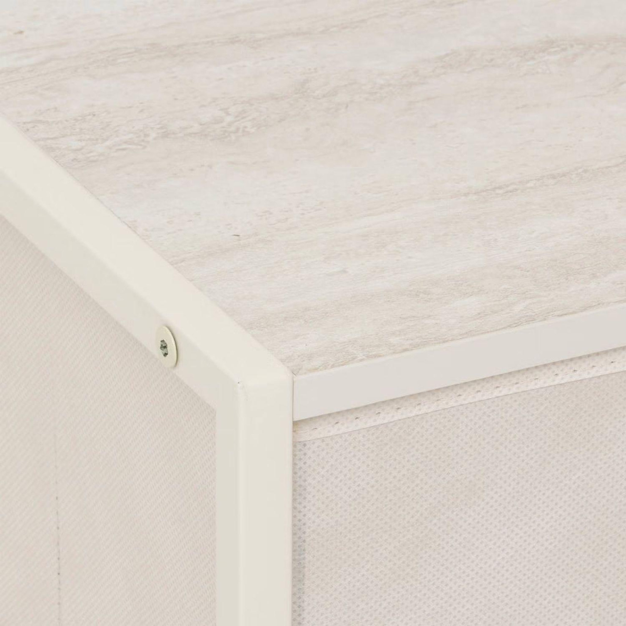 Voir la diapositive 6 : FIVE Vestiaire 4 patères avec tiroir tissa - beige