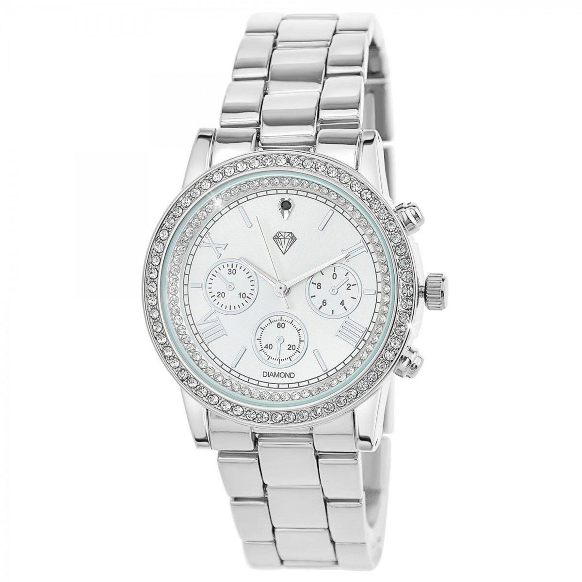 SC CRYSTAL Montre Mayane élégante SC Crystal ornée d'un véritable diamant