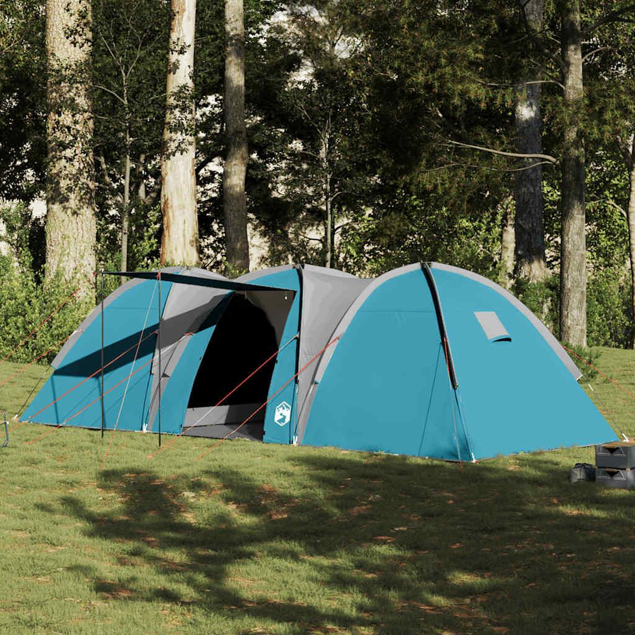 VIDAXL Tente familiale a dome 8 personnes bleu impermeable