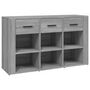 Voir la diapositive 2 : VIDAXL Buffet Sonoma gris 100x30x59,5 cm Bois d'ingenierie