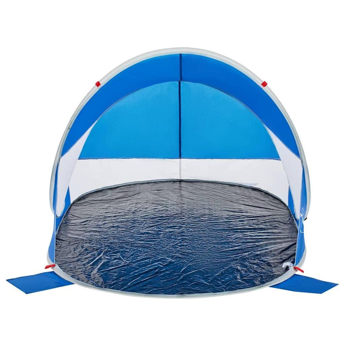 VIDAXL Tente de plage bleu azure escamotable impermeable