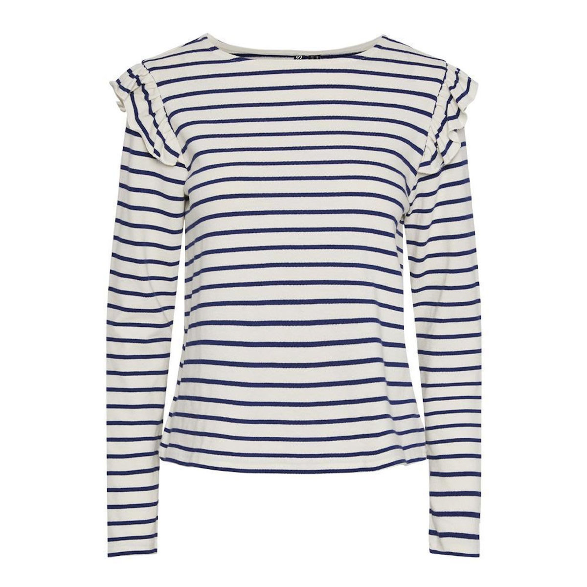 Pieces T-Shirt Rayure Marine/Blanc Femme Pieces Niana