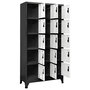 Voir la diapositive 3 : VIDAXL Armoire a casiers Anthracite et blanc 90x40x180 cm Acier