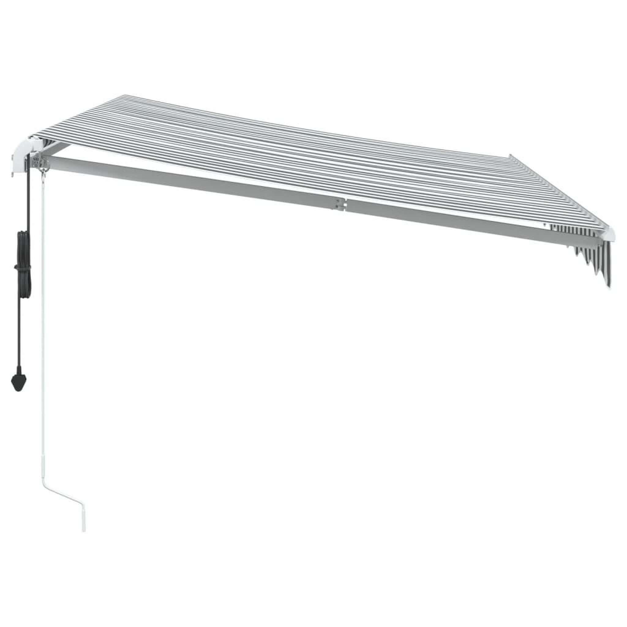 Voir la diapositive 5 : VIDAXL Auvent retractable automatique avec LED anthracite et blanc