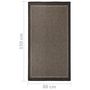 Voir la diapositive 6 : VIDAXL Tapis a tissage plat d'exterieur 80x150 cm Marron fonce