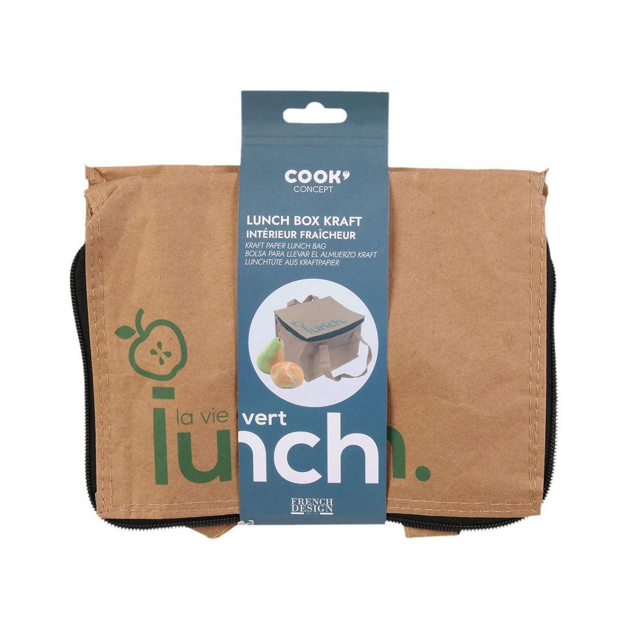 Voir la diapositive 2 : COOK CONCEPT Lunch bag lunch bag kraft m48