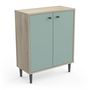 Voir la diapositive 2 : Buffet 2 portes style industriel L60cm SMART