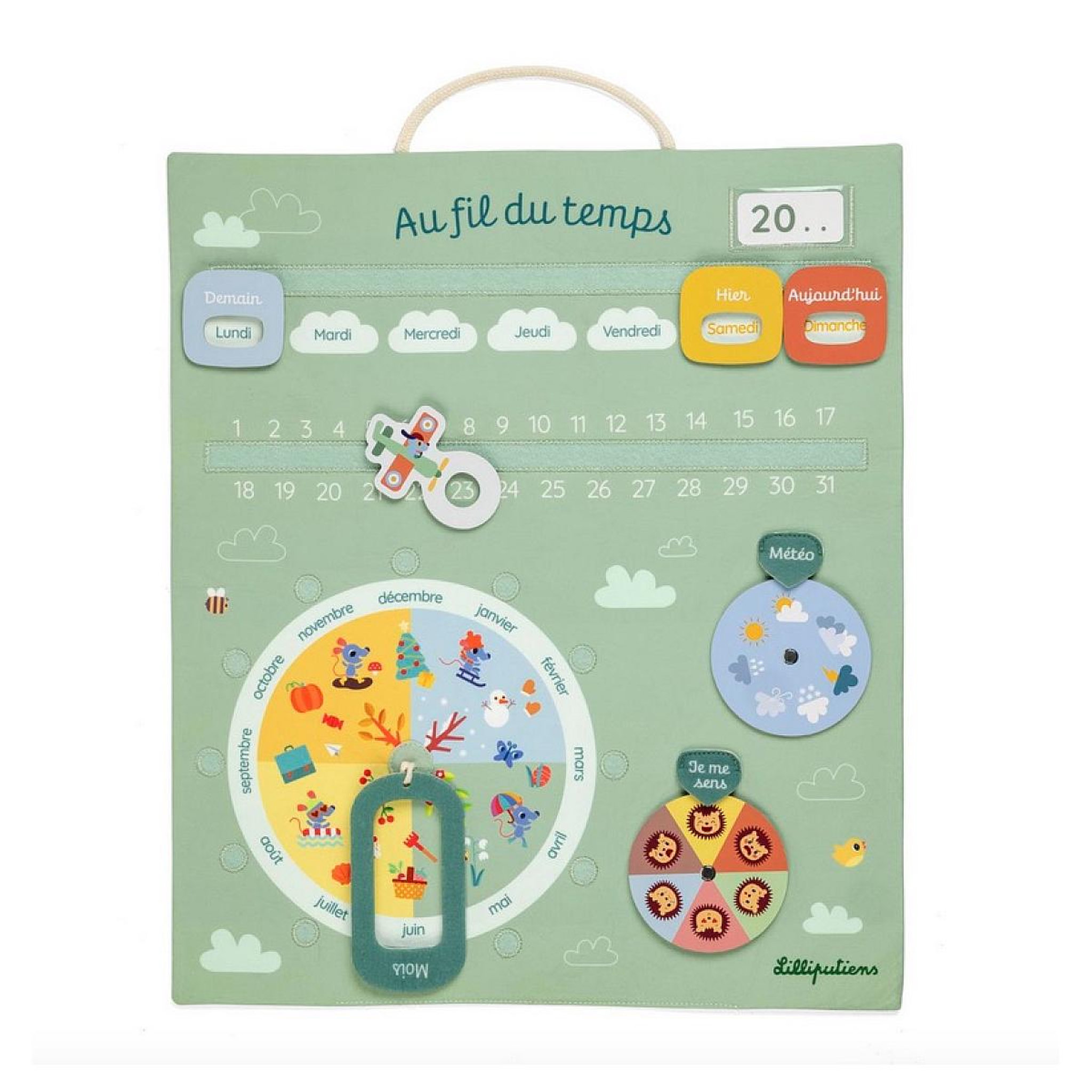Voir la diapositive 2 : LILLIPUTIENS Calendrier Au fil du temps