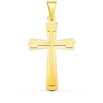 L'ATELIER D'AZUR Pendentif  - Médaille Croix Or 18 Carats 750 Jaune - Chaine Offerte