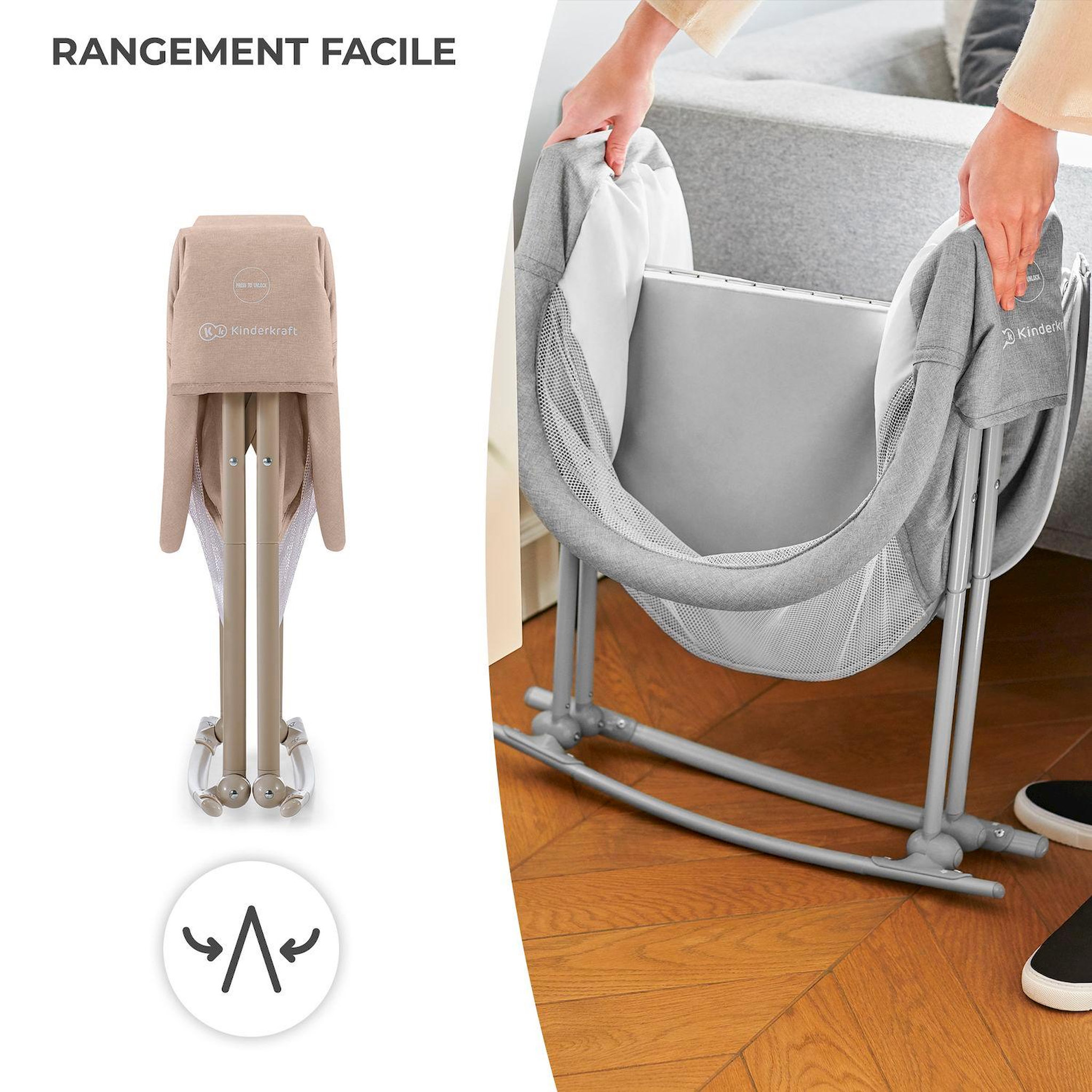 Voir la diapositive 9 : KINDERKRAFT Balancelle électrique bébé 2 en 1 avec fonction transat