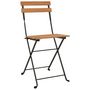 Voir la diapositive 3 : VIDAXL Chaises de bistrot pliantes lot de 2 Bois de teck solide acier