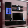 Voir la diapositive 1 : Paris Prix Meuble TV Mural Design  Fly III  170cm Noir