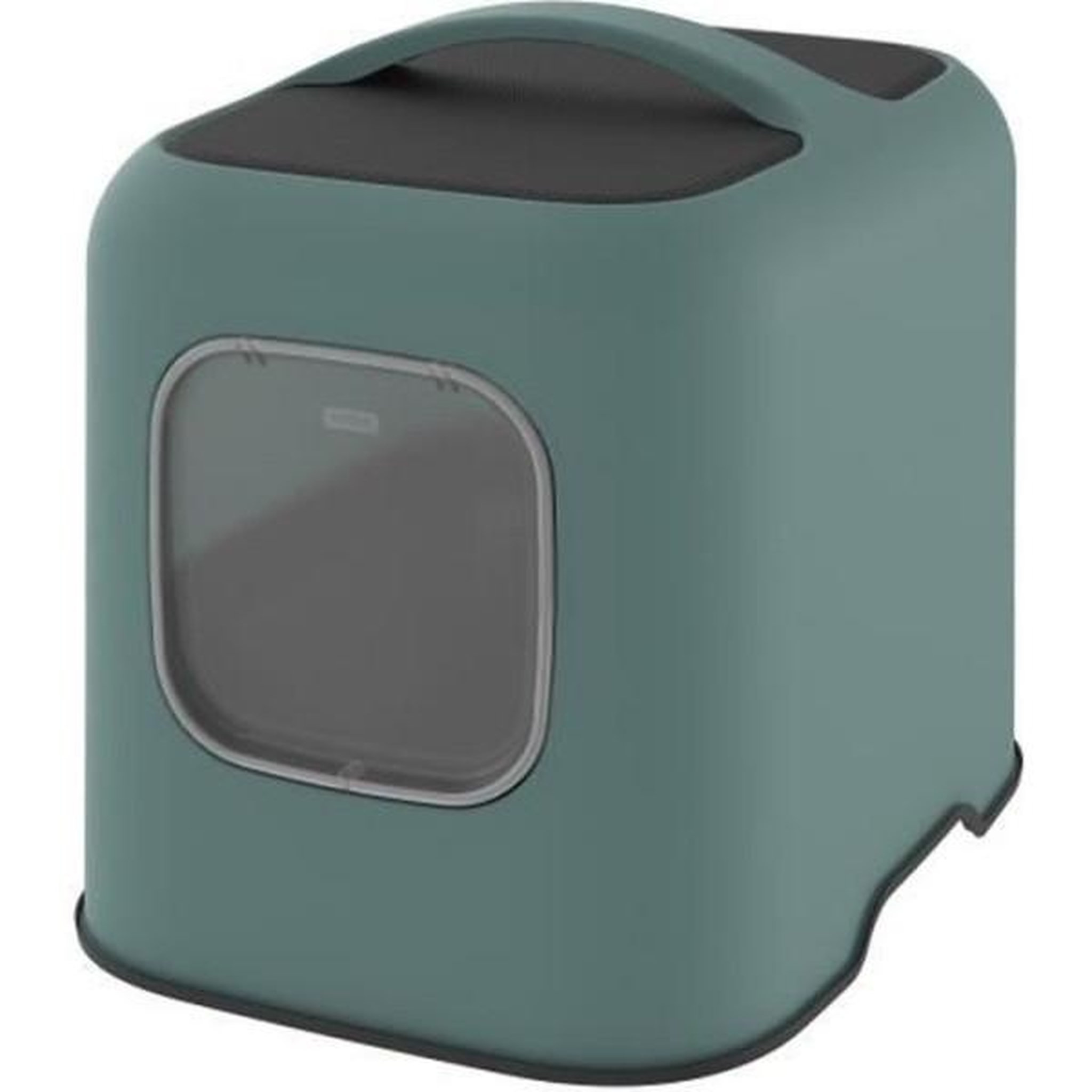 ROTHO Rotho - maison toilette pour chat 51 x 39 x 40 cm - bac a litiere - vert de gui