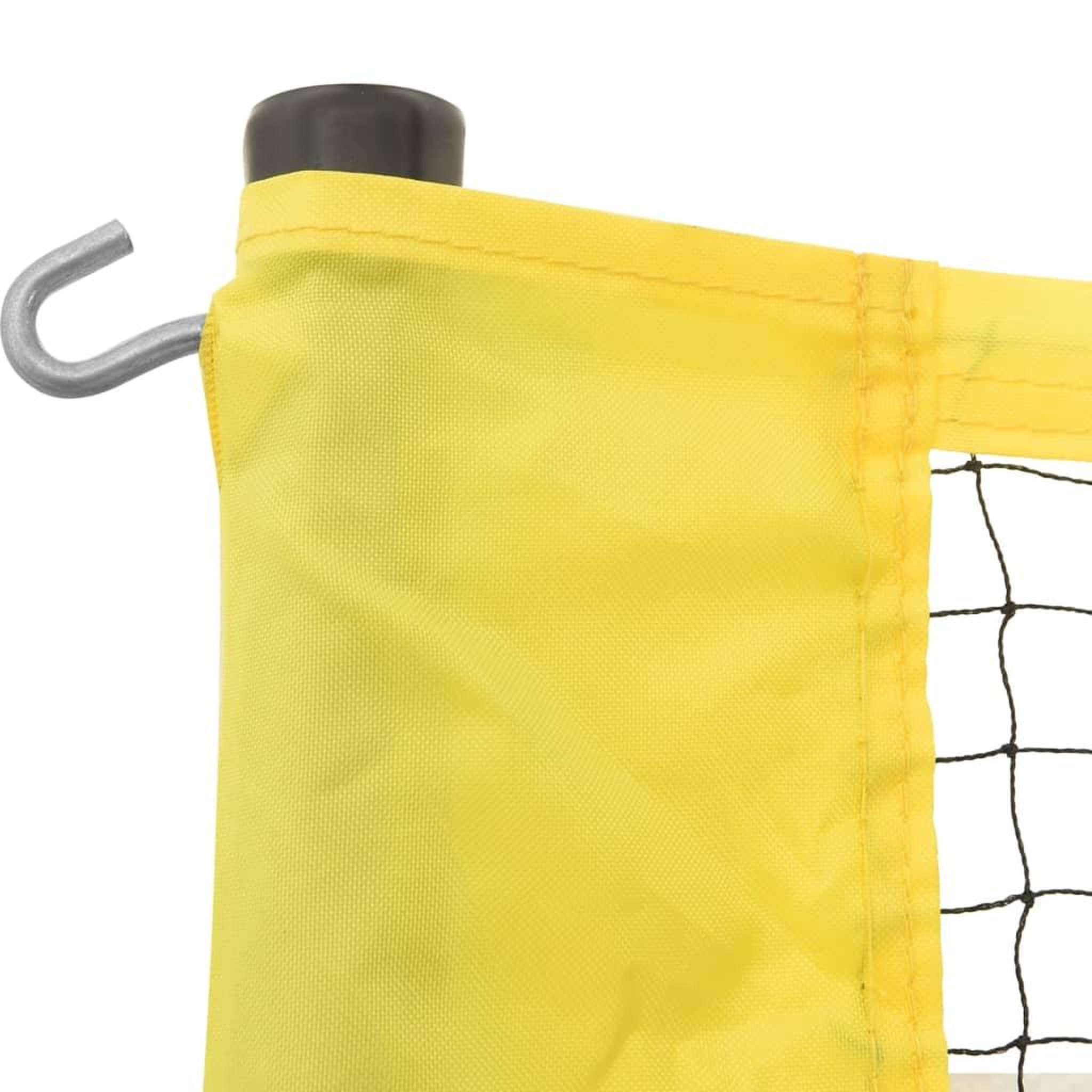 Voir la diapositive 4 : VIDAXL Filet de volley-ball jaune et noir 823x244 cm pe tissu