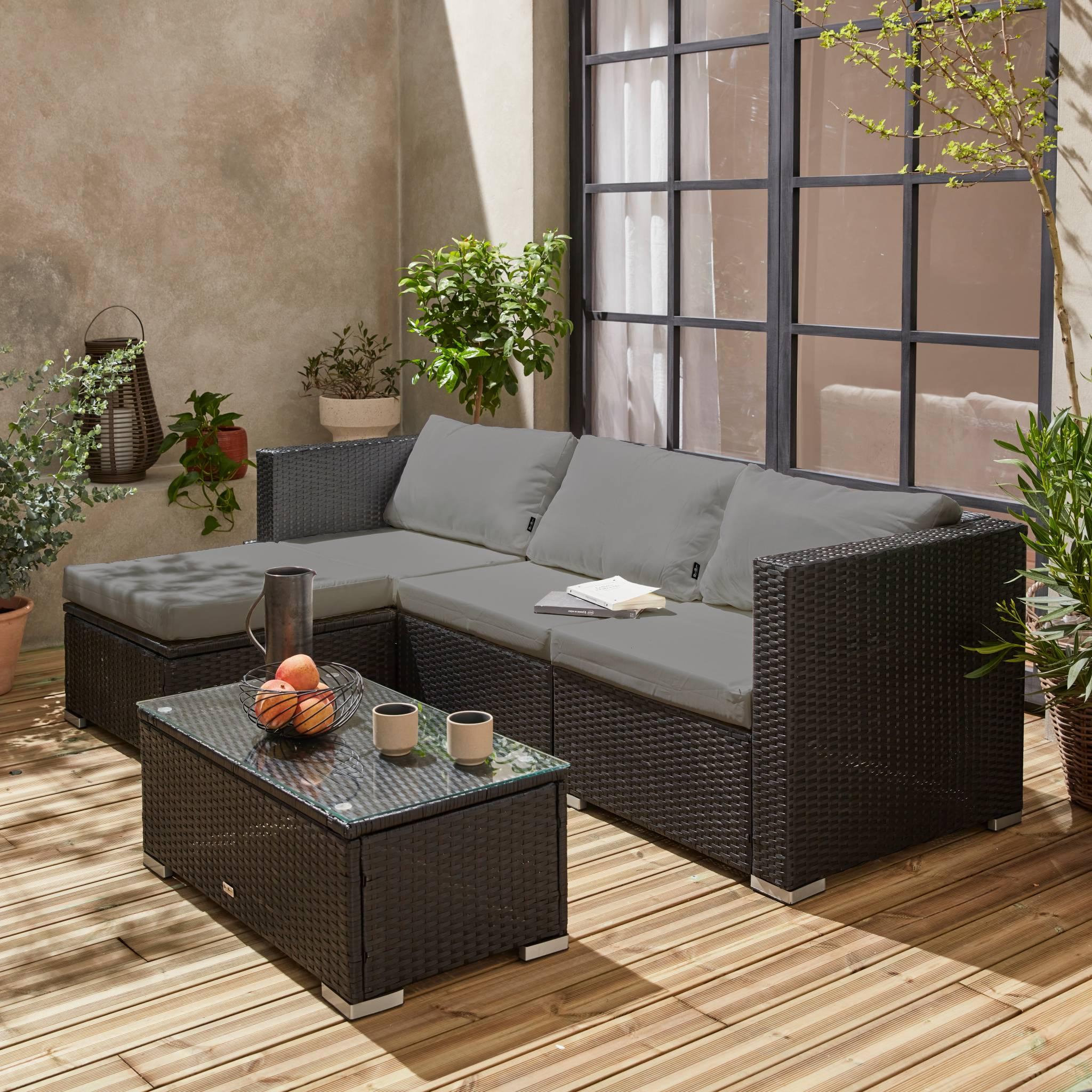 Voir la diapositive 2 : SWEEEK Salon de jardin en résine pour 4 personnes - Torino