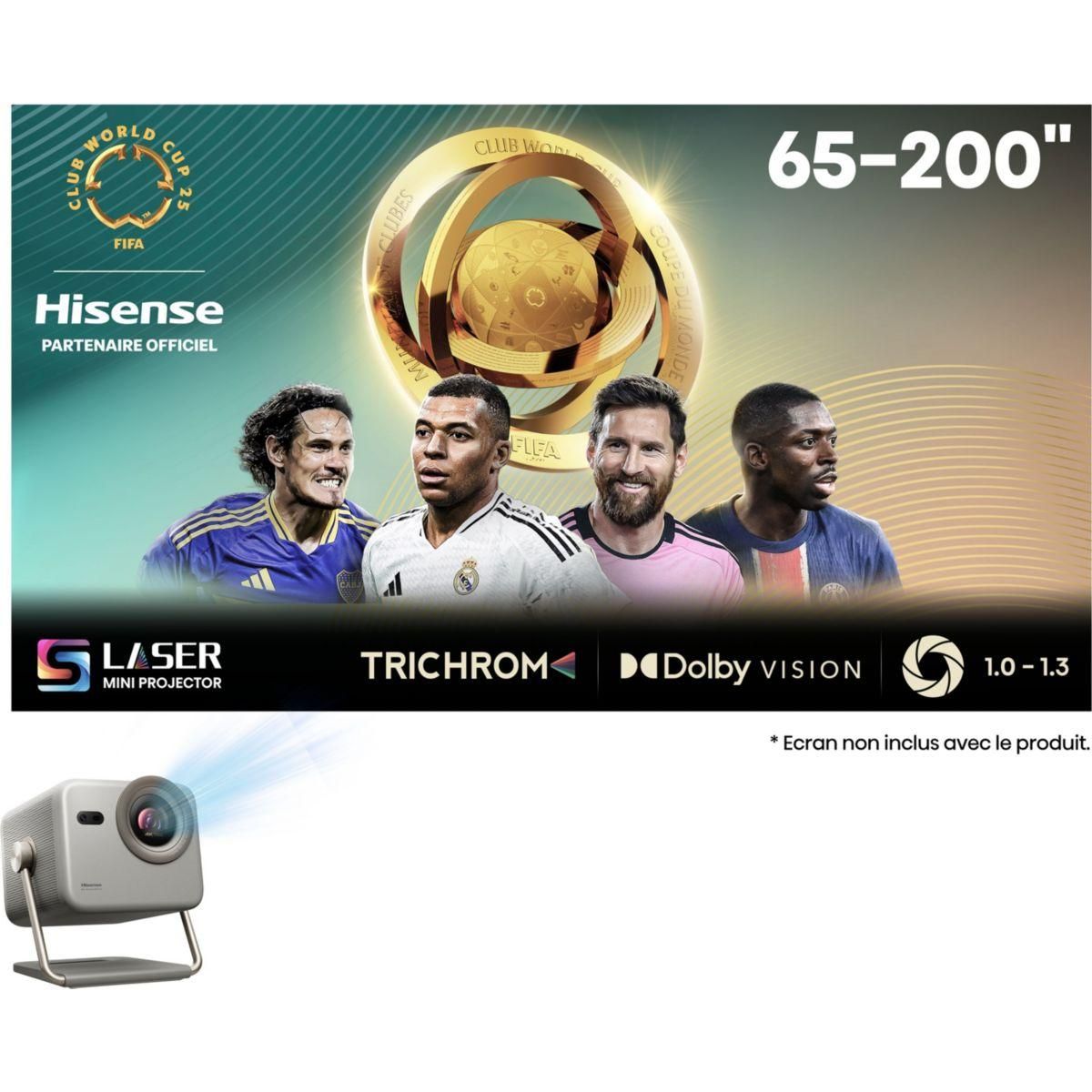 Hisense Vidéoprojecteur home cinéma Laser Mini Projecteur M2 Pro