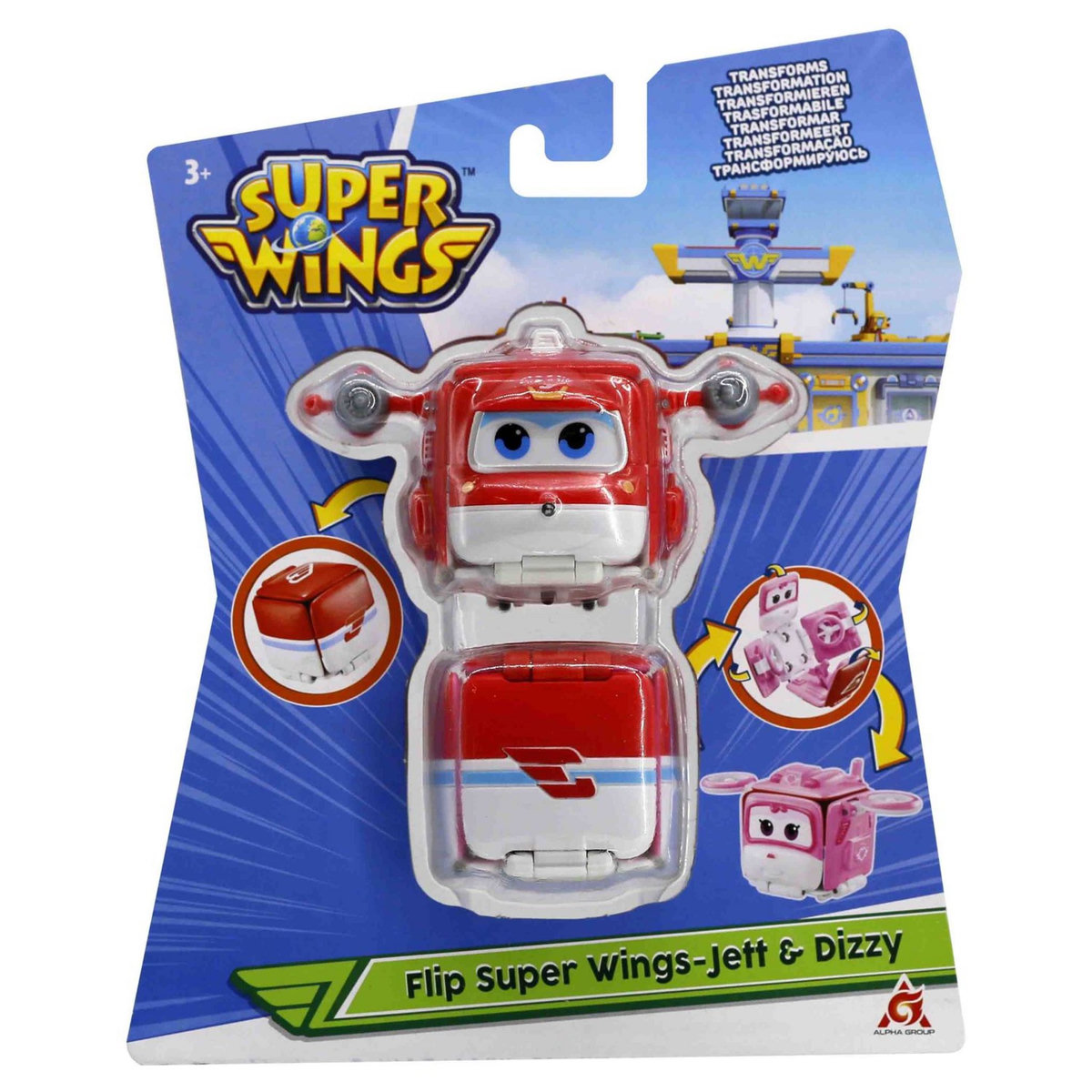 Auldey Figurine FLIP SURPRISE Jett & Dizzy Super Wings