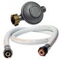 Voir la diapositive 3 : MEVA Rechaud gaz fonte véritable 9.8 KW 4 pieds 3 robinets + Tuyau gaz 1.50m et Détendeur Butane