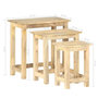 Voir la diapositive 6 : VIDAXL Tables gigognes 3 pcs Bois solide de manguier