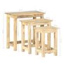 Voir la diapositive 6 : VIDAXL Tables gigognes 3 pcs Bois solide de manguier