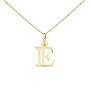 Voir la diapositive 1 : L'ATELIER D'AZUR Collier - Pendentif Lettre  E  Or 750/1000 - Chaine Dorée