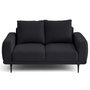 Voir la diapositive 1 : LISA DESIGN Vicence - canapé droit 2 places en tissu