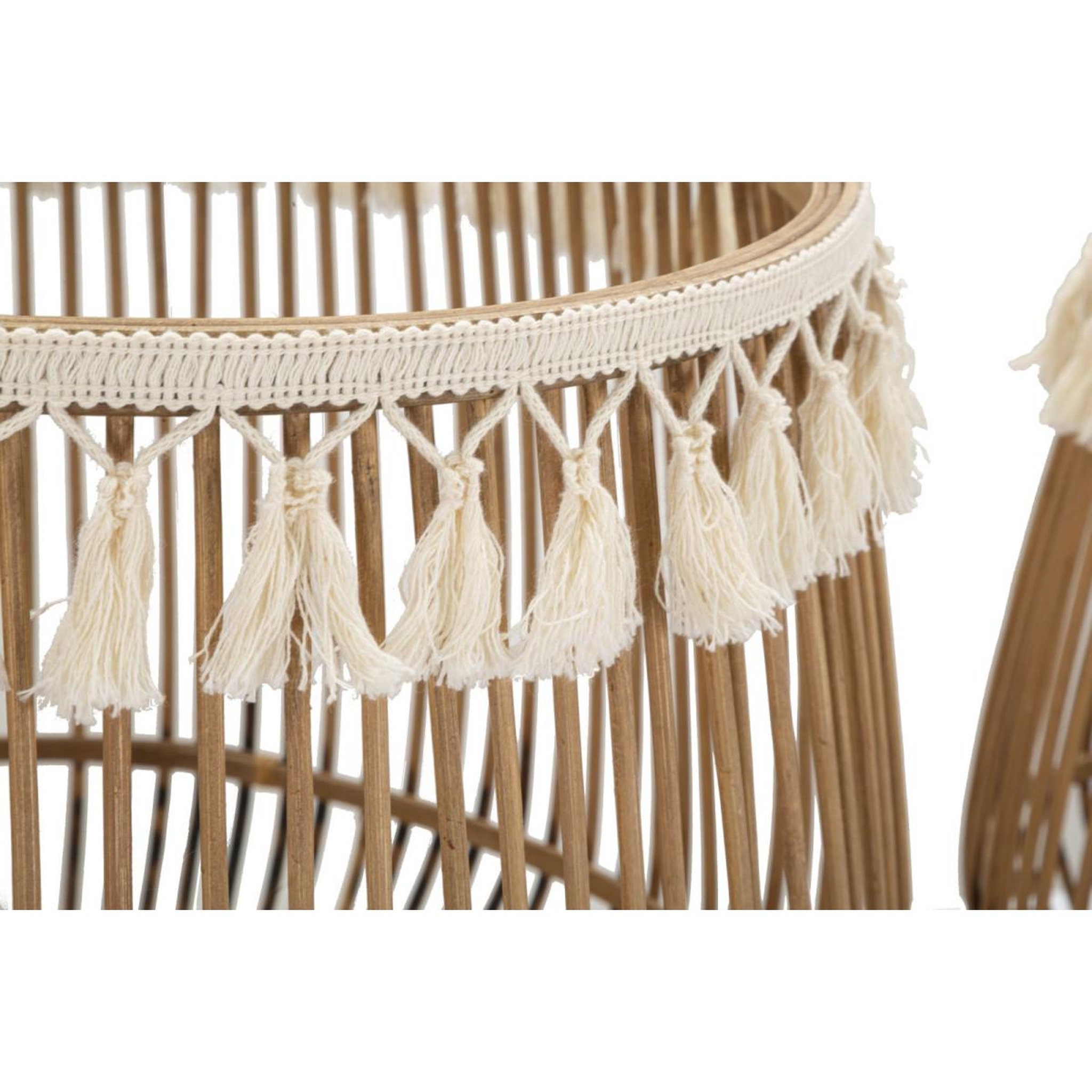 Voir la diapositive 3 : Paris Prix Lot de 2 paniers déco  fuji  47cm naturel