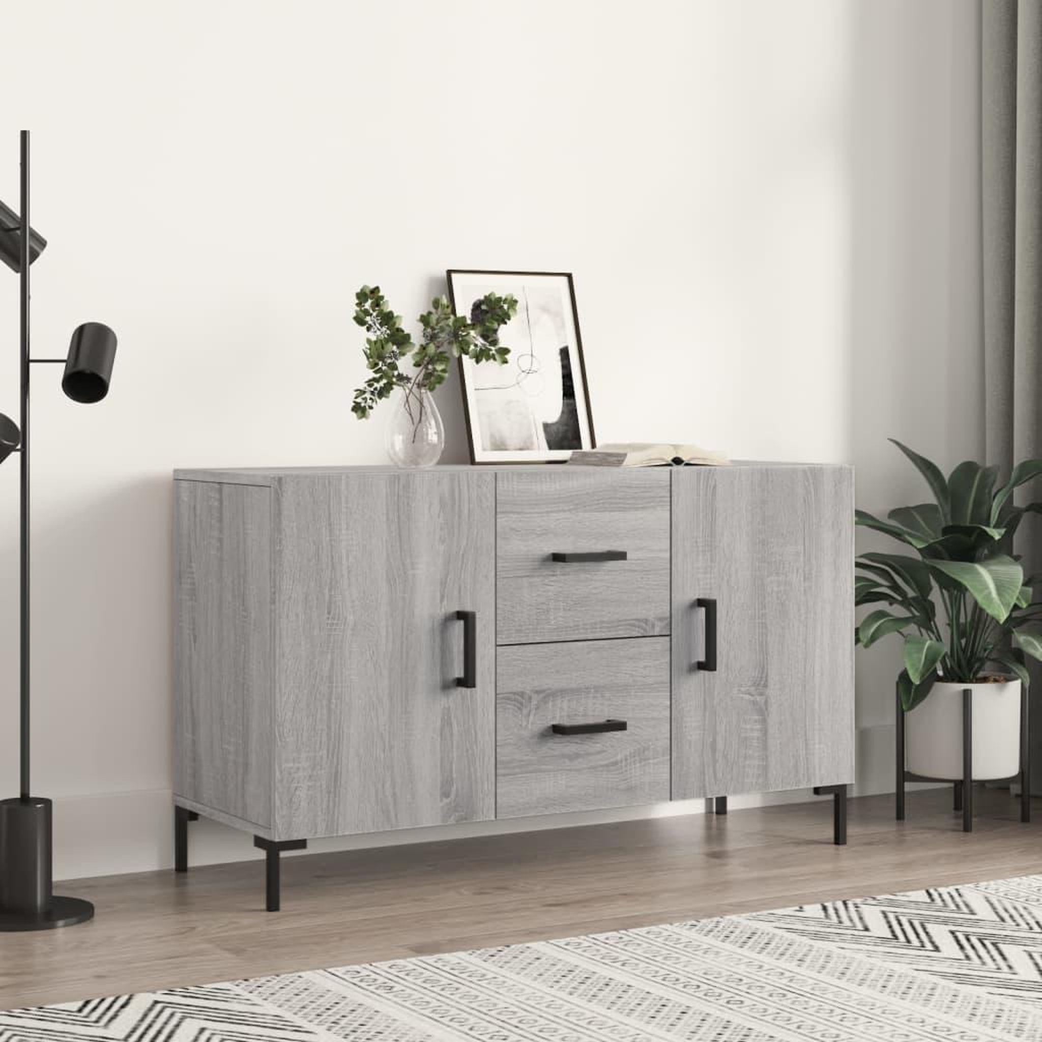 VIDAXL Buffet sonoma gris 100x36x60 cm bois d'ingenierie