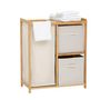 Voir la diapositive 2 : FIVE Étagère avec 1 panier à linge et 2 paniers de rangement TIDY BOX - Beige