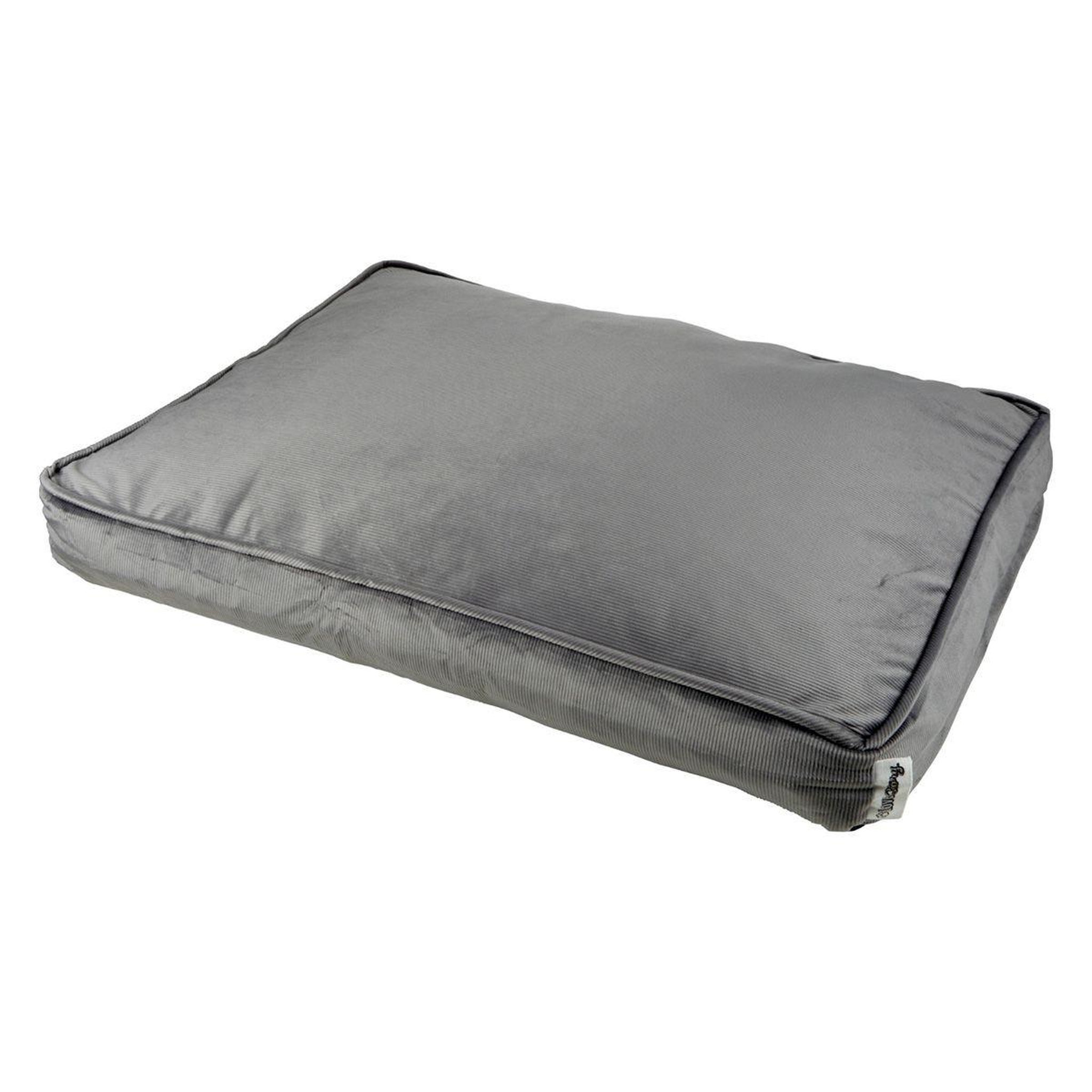 Voir la diapositive 1 : LOVE STORY Coussin Rectangle Chien & Chat Velours  Crafty  80cm Gris