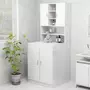 VIDAXL Meuble pour machine a laver Blanc brillant 70,5x25,5x90 cm