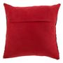 Voir la diapositive 2 : Paris Prix Coussin Déco en Cuir  Femme  45x45cm Rouge