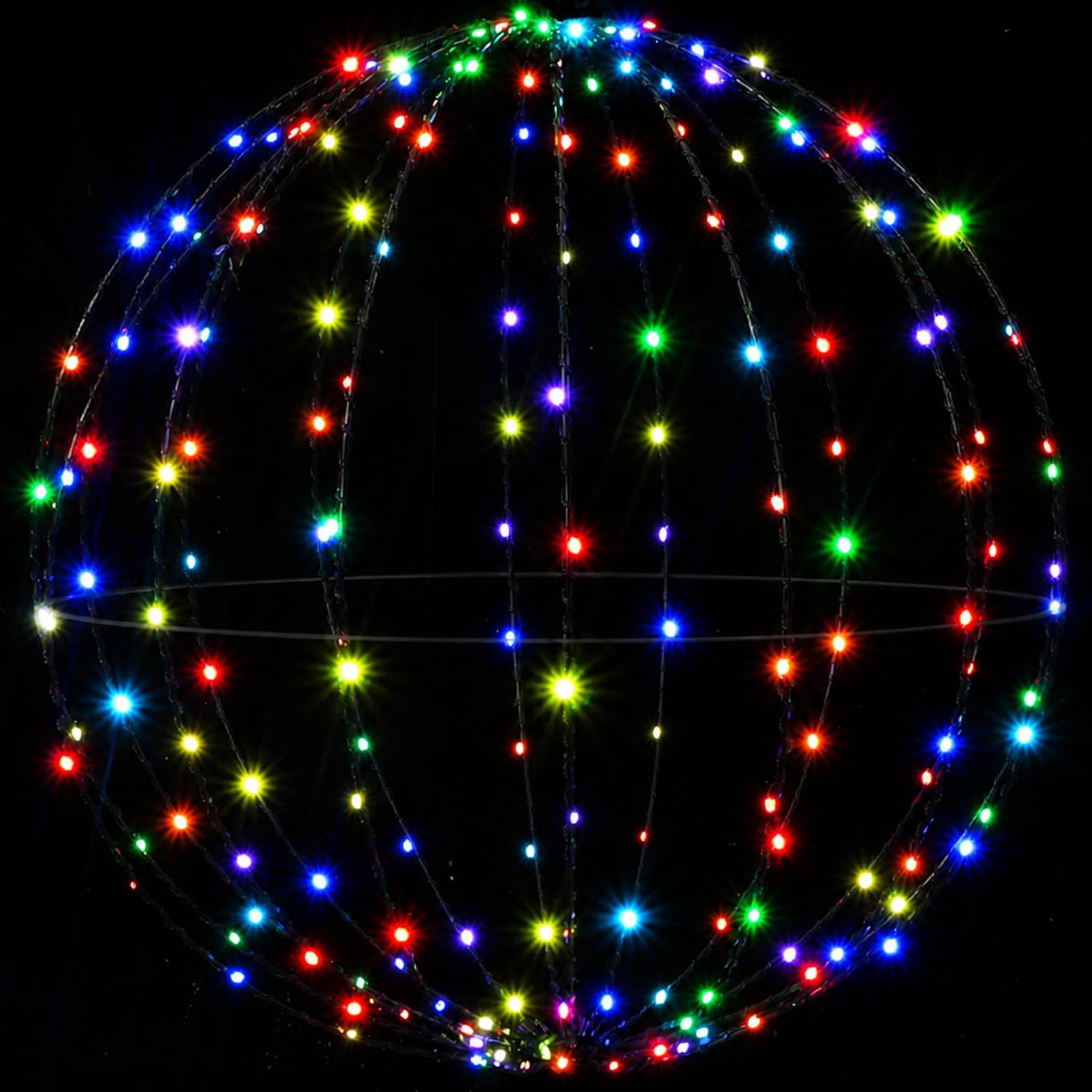 Voir la diapositive 6 : VIDAXL Fleuron lumineux de Noël 2 pc 384 LED RGB Diametre 60 x 63 cm