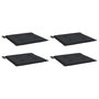 Voir la diapositive 3 : VIDAXL Coussins de chaise jardin lot de 4 noir 40x40x3 cm tissu oxford