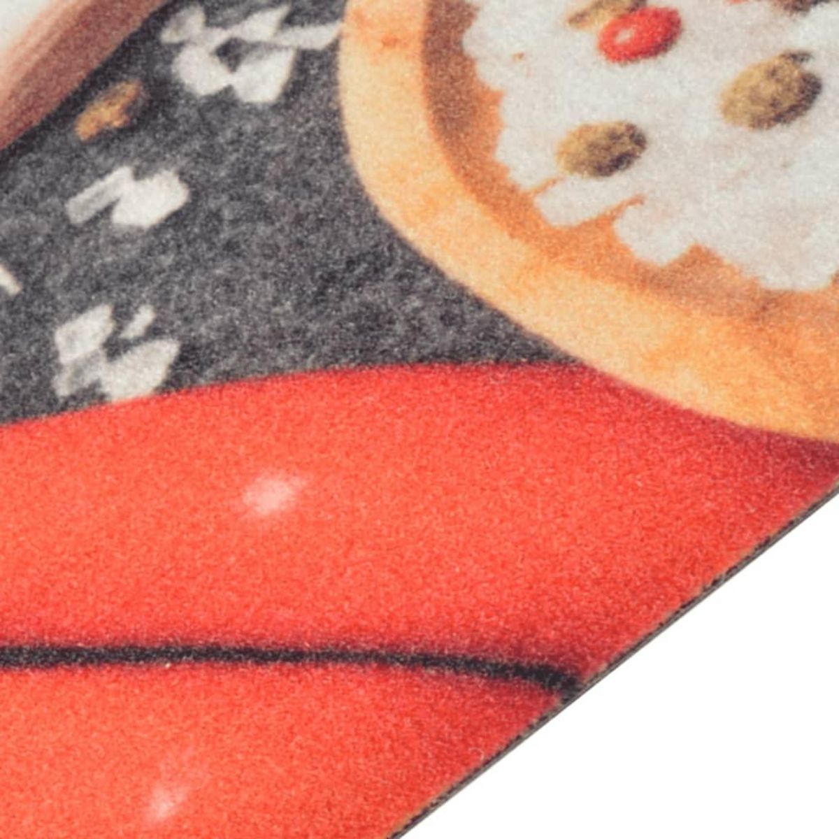 VIDAXL Tapis de cuisine lavable impression legumes 60x300 cm velours