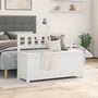 Voir la diapositive 3 : VIDAXL Banc Blanc 110x41x76,5 cm Bois de pin massif