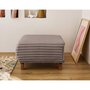 Voir la diapositive 2 : BEST MOBILIER Cristal - pouf modulable - 65 cm - en fausse fourrure côtelée
