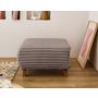 Voir la diapositive 2 : BEST MOBILIER Cristal - pouf modulable - 65 cm - en fausse fourrure côtelée