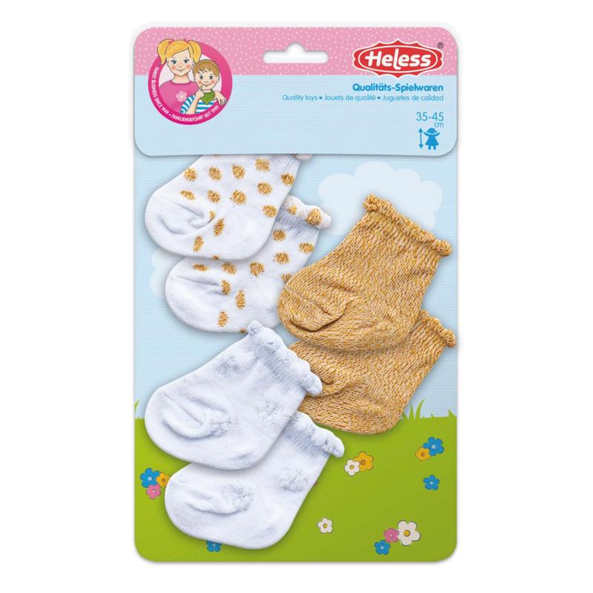 Voir la diapositive 2 : HELESS HELESS Glitter doll socks - 3 pairs, 28-35 cm